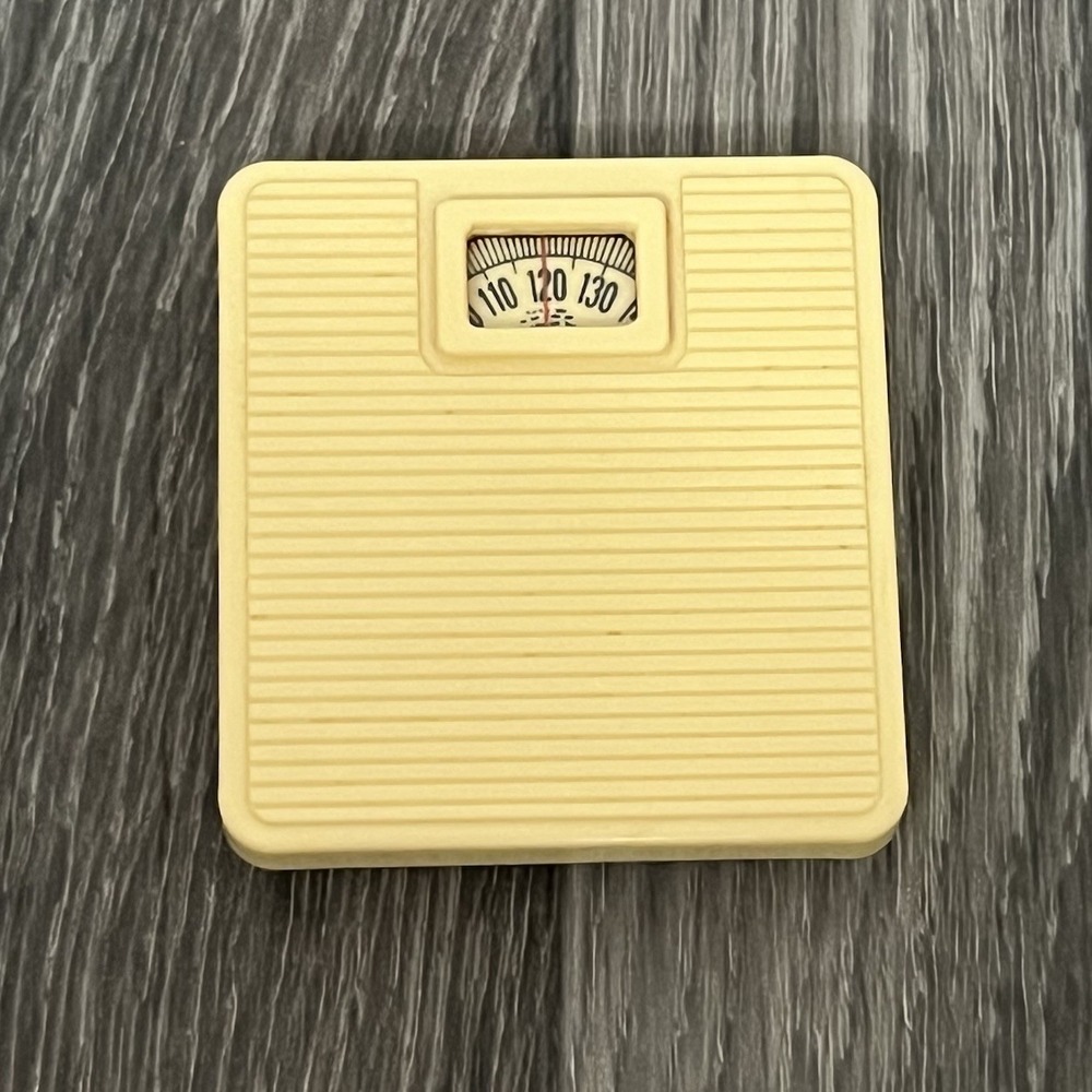 Vintage 90's Acme Diet Reminder Scale Refrigerator Magnet Miniature Dollhouse